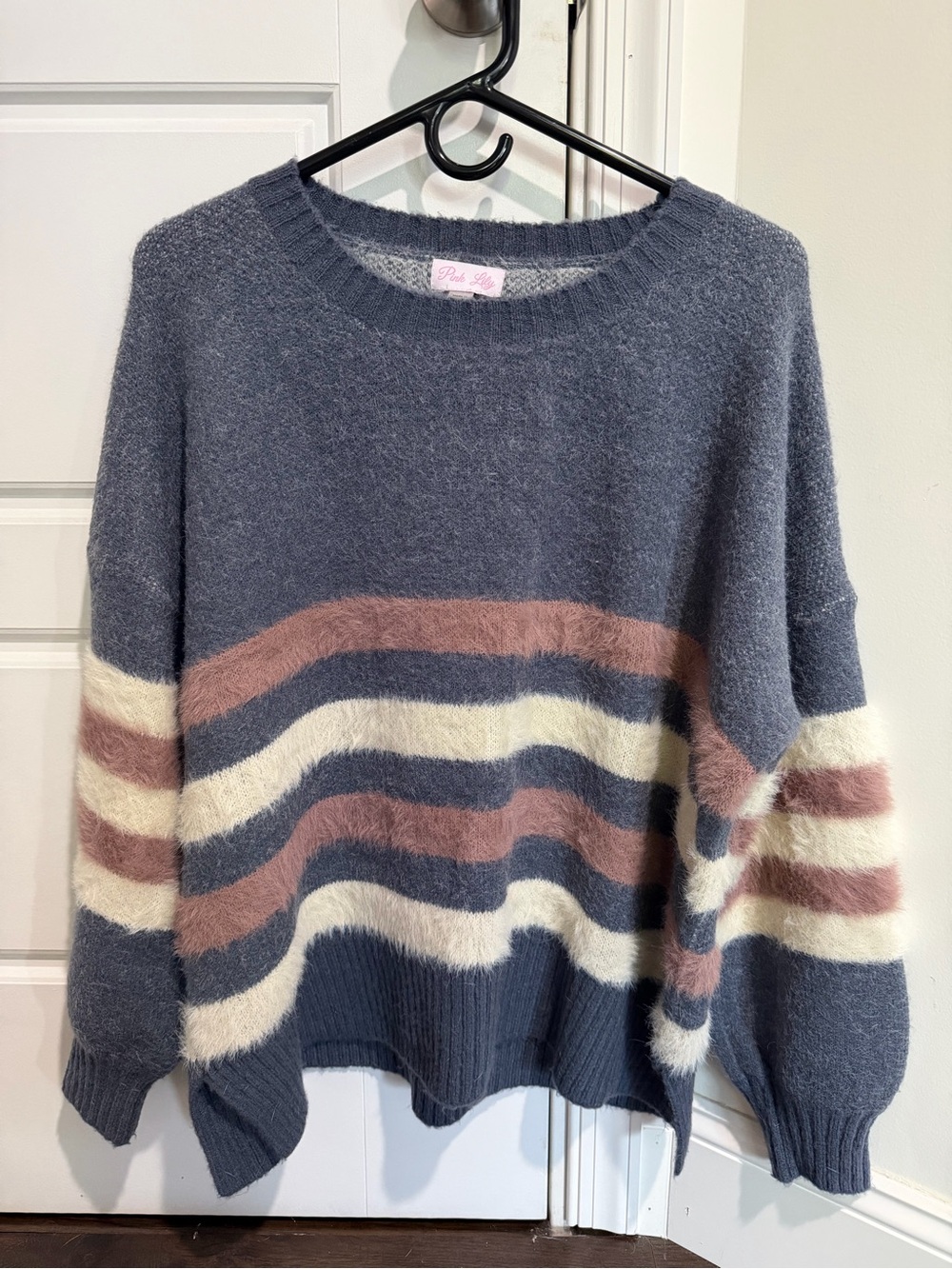 Pink Lily Women’s Striped Sweater - S/M